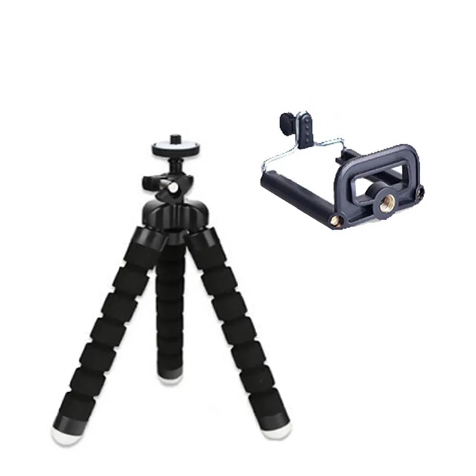 штатив монопод с телефон клип для Iphone Samsung Телефоны Цифровые фотокамеры|tripod