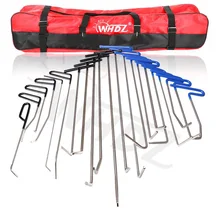 New 21 Pieces Auto Body Dent Removal Pdr Rod Tool Kit Hail and Door Ding Repair