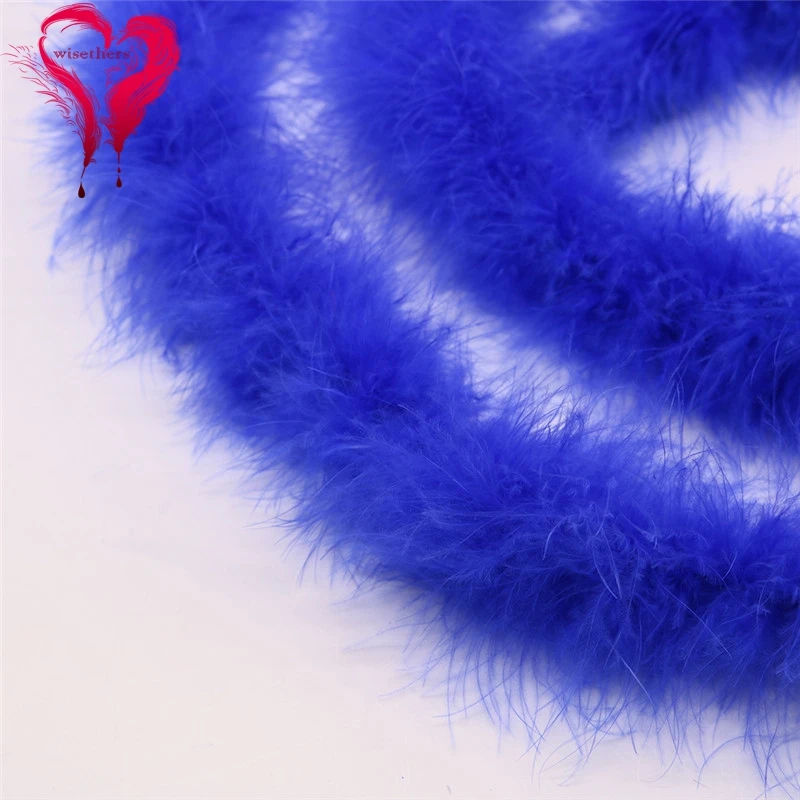 blue marabou feather boa 3