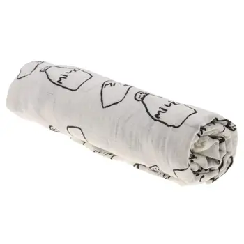 

Cotton Lange New born Swaddle Blanket Sleeping bag 110 cm x 110 cm - Milk