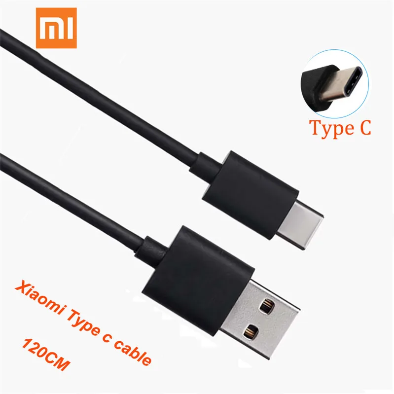 Оригинальный USB кабель xiaomi типа C шнур для быстрой зарядки mi mix 3 2s 2 max black shark pocophone f1