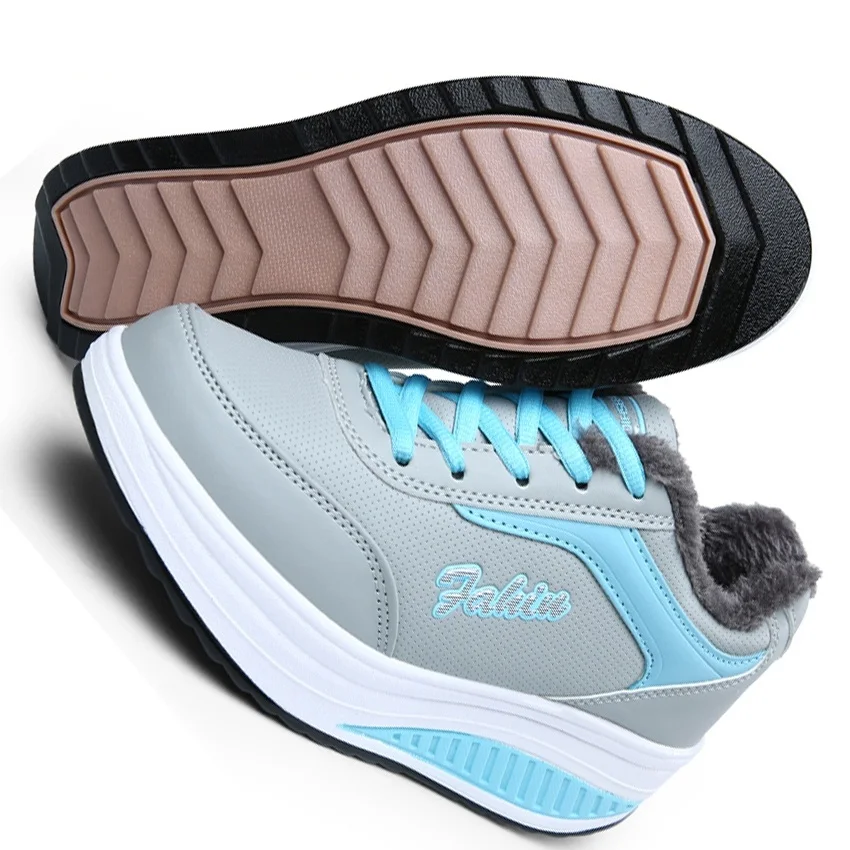 Зимняя женская обувь для бега; женская обувь для путешествий на платформе; женская обувь для тренировок из плюша; ботильоны; zapatos mujer; 212