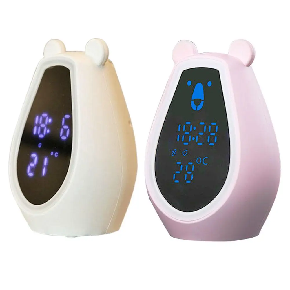 

New Fashion Makeup Mirror Cartoon Bear Alarm Music Sound Light Makeup Mirror Voice Control Cosmetic Tool Beauty