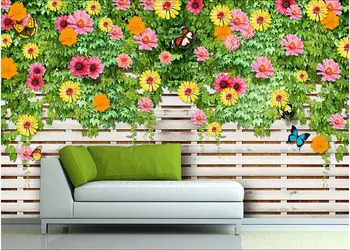 

3d wallpaper custom mural non-woven 3d room wall paper sticker 3 d rose rattan butterfly painting photo wallpaper for walls 3 d