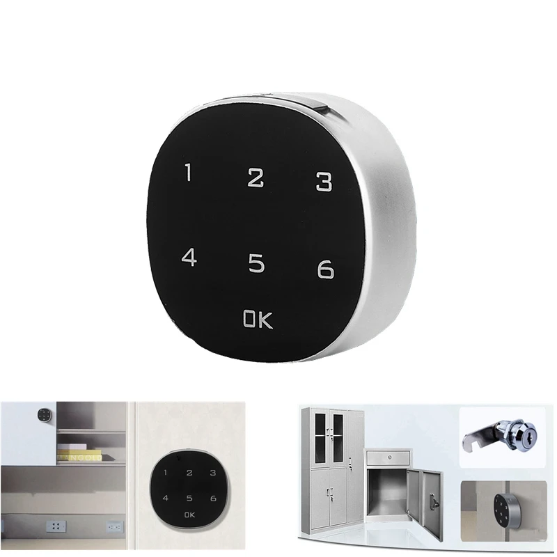 Цифровой пароль умный дверной замок Электрический файл шкаф код комбинация пароль батарея охранная сигнализация деревянный дверной замок