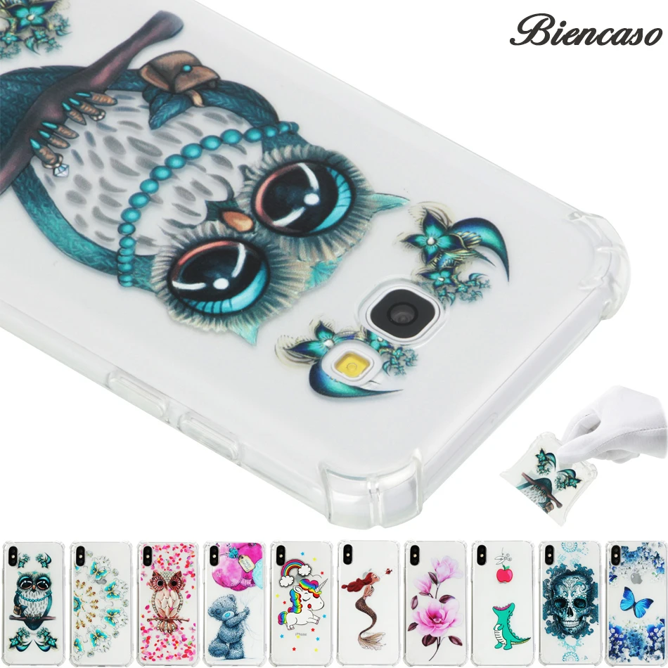 

Owl Pattern Case For Samsung Galaxy A8 2018 Plus Soft Silicone Protect Soft Cover For Samsung A7 A5 A5 2017 2016 Phone Cases B34