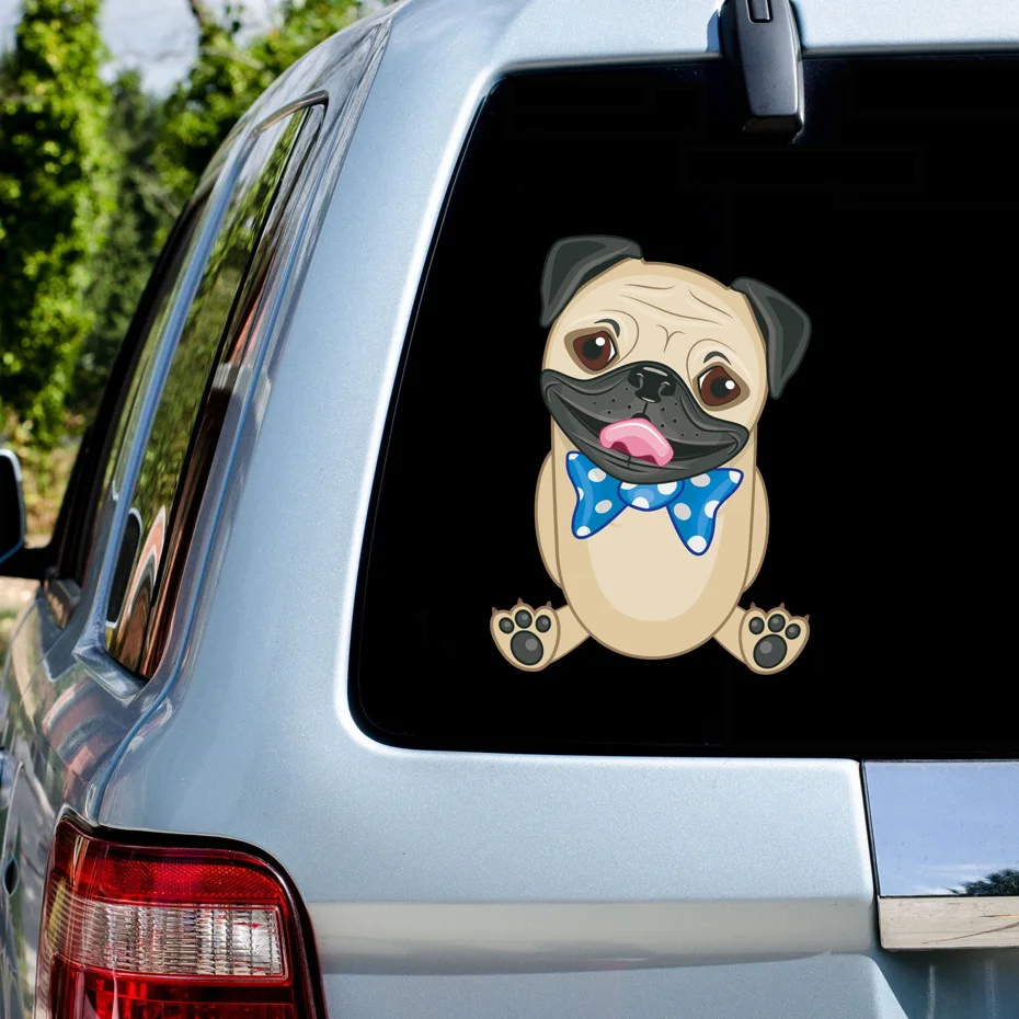

14*10CM New Funny Sheep Car Styling Cute Farm Animal Car Sticker Personality Decoration Car Sticker Decals For Window Laptop