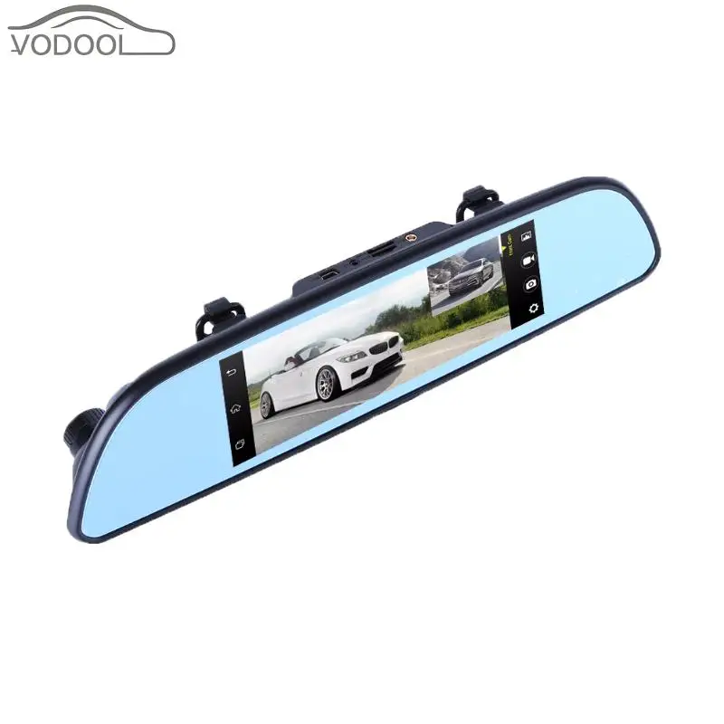 Beste 6.86 #039; #039;1080 P Bluetooth Auto DVR Camera Auto Dual Lens Digitale Rijden Video Recorder WIFI GPS Navigator Touchscreen Dash Cam