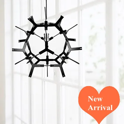 

Modern brief art black ply-wood chips pendant lights Handmade E27 LED lamp indoor lamp for cafe&bar&stairs&corridor&porch BT283