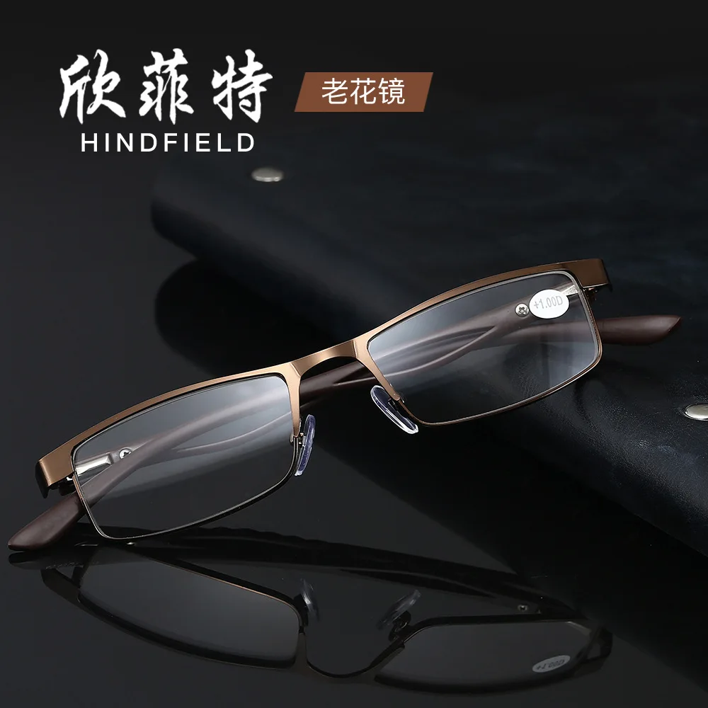 

2019 Metal Frame Reading Glasses Women Men Magnifying Retro Business Eyeglasses Presbyopia Reading glasses +1.0 1.5 2.5 to 4.0