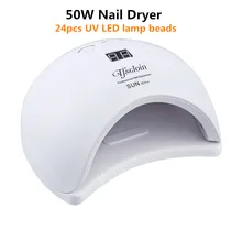 Инфракрасный датчик 50 Вт Профессиональный 365+ 405nm УФ светодиодный светильник Сушилка для ногтей Лаковая машина подходит для отверждения всех ногтей гель для отверждения ногтей инструмент