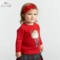 DB8433 dave bella autumn infant baby girls fashion top kids toddler pillover children boutique knitted sweater