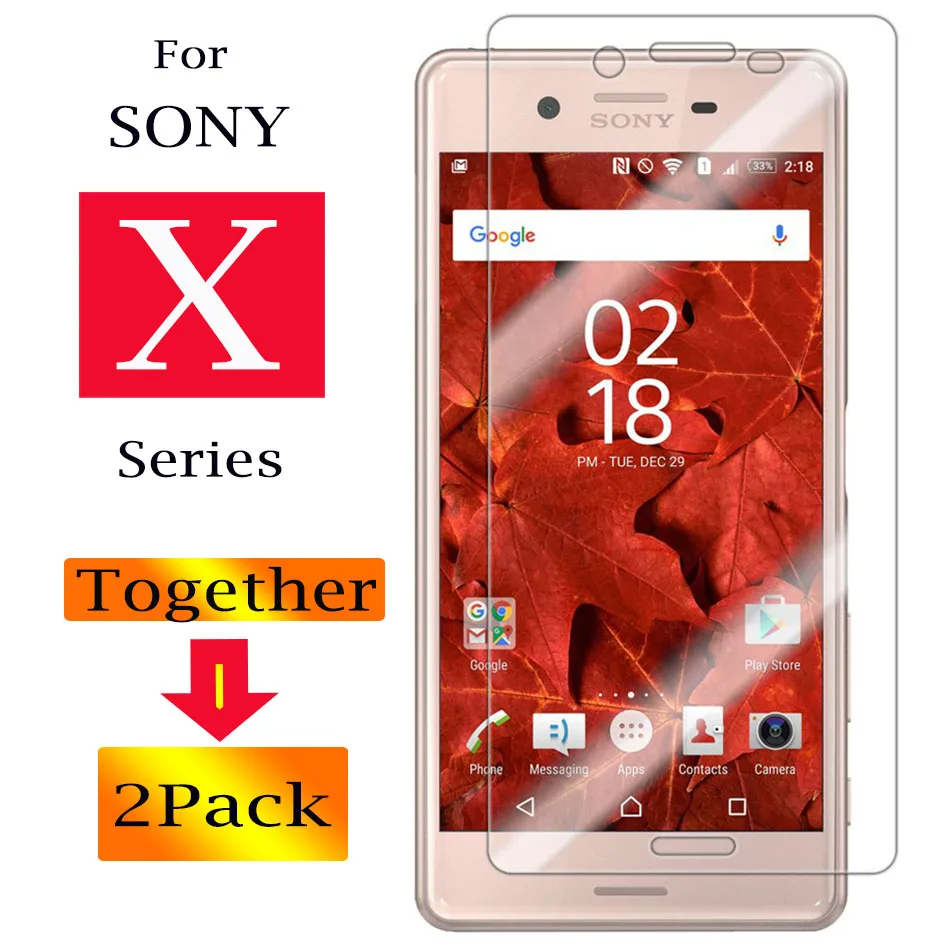 2 шт. для Sony Xperia XA1 Защитная пленка экрана из стекла закаленное стекло XA XA2 X A 1 Ultra Plus