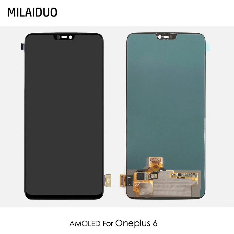 

AMOLED/TFT For Oneplus 6 LCD Display OLED Touch Screen Digitizer Full Assembly Replacement Black No Frame 100% Tested