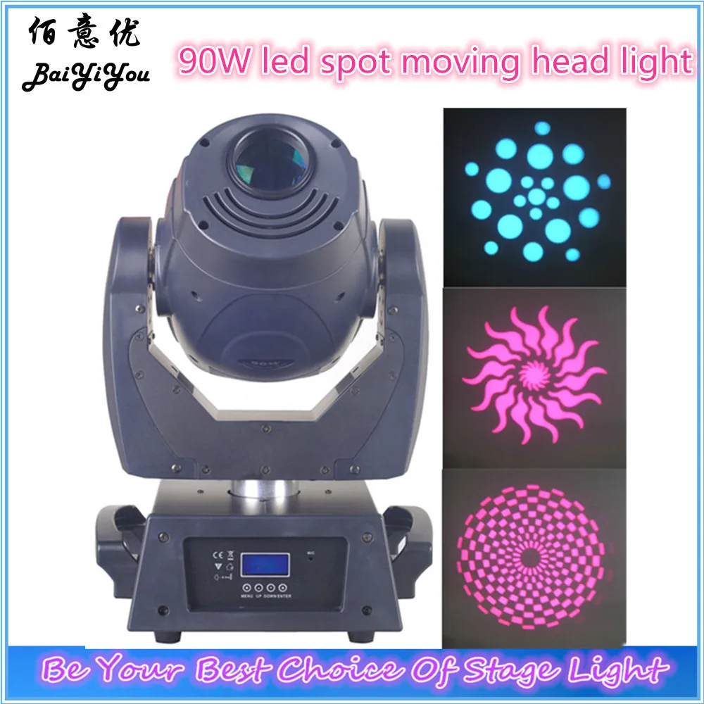 

2pcs/lot free shipping 90W LED spot moving head light with DMX512