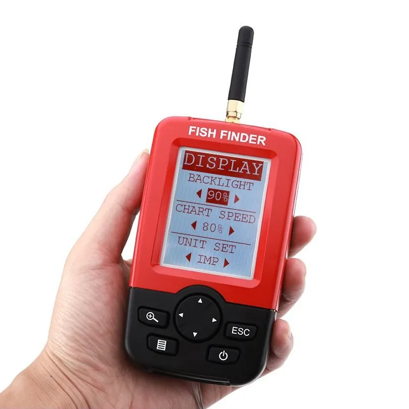 Gorgons في الهواء الطلق معدات صيد الأسماك طوف الصيد أدوات LED Fishfinder اللاسلكية المحمولة سونار الاستشعار صدى أسلم صياد السمك
