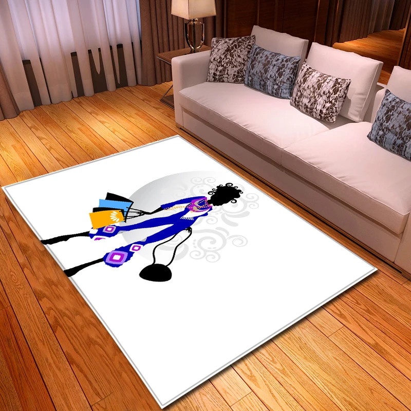 

Nordic Carpets Soft Flannel 3D Printed Shopping Area Rugs Parlor Mat Rugs Anti-slip Large Rug Carpet for Living Room Decor