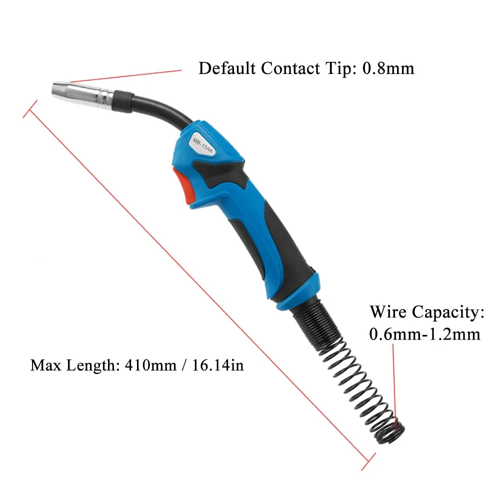 Факел тела 180A MIG горелка для сварки Mag с воздушным охлаждением Европейский стиль сварочное устройство Профессиональный MB 15AK сварочный наконечник фонаря DIY машина