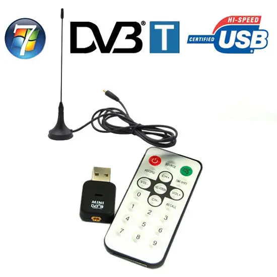 

Mini USB 2.0 Digital DVB-T HDTV Tuner Dongle Stick Video Adapter DVBT Receiver