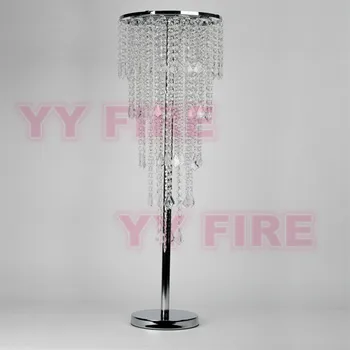

32inch Tall 10PCS/Lots 5 Tiers OF Acrylic Wedding Centerpiece Wedding Chandelier Tie Waist Road Lead