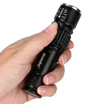 

SKYWOLFEYE LED 1000lumen Flashlight Torch USB Outdoor Mini Rechargeable Camping Pokect Size Waterproof T6 Aluminum Alloy Adjust