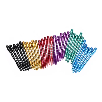 

30 Pcs Aluminum Alloy Dart Shaft Mix Color 2BA Thread Dart 53mm