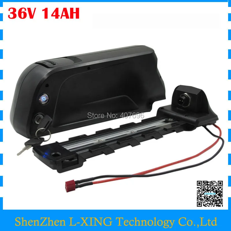 

Free Shipping 1000W 36V 14AH EBike battery 36V lithium ion battery use GA 3500mah cell with 30A BMS with 42V 2A Charger