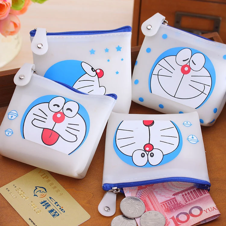 かわいい漫画ドラえもんゼリーグルー小銭入れ防水コイン袋キーバッグ送料無料 Coin Bag Change Pursedoraemon Jelly Aliexpress