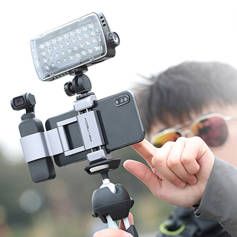 Для DJI Osmo Карманная камера складной держатель для телефона+ Osmo Карманный кронштейн крепление для Osmo Карманный ручной карданный держатель аксессуары
