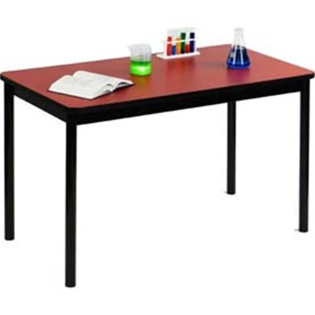 Correll LT2448-35 High Pressure Lab Table 24 x 48 x 36 in. - Red
