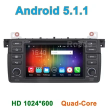7 inch Quad Core Android 5.1.1 Car DVD Player for BMW 3 Series E46 M3 Rover 75 MG ZT with Radio Bluetooth Wifi GPS