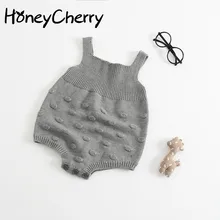 Комбинезоны для маленьких девочек; вязаный свитер; Детские ползунки; комбинезоны; Детский комбинезон для девочек