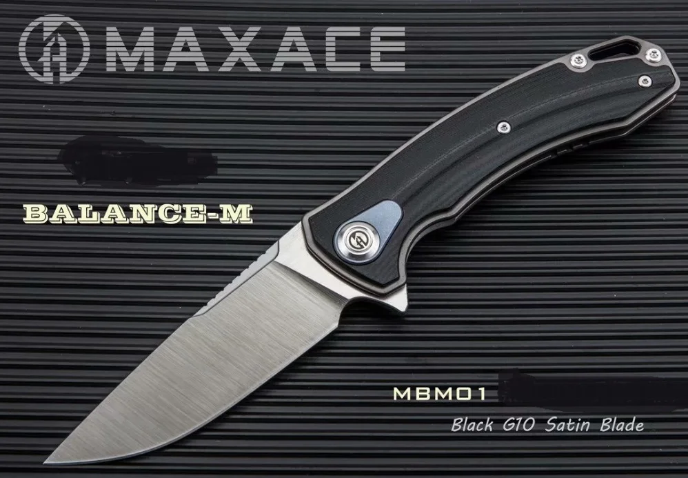 High End Maxace Balance M G10 Ручка лайнер M390 лезвие KVT Флиппер Кемпинг Складной нож