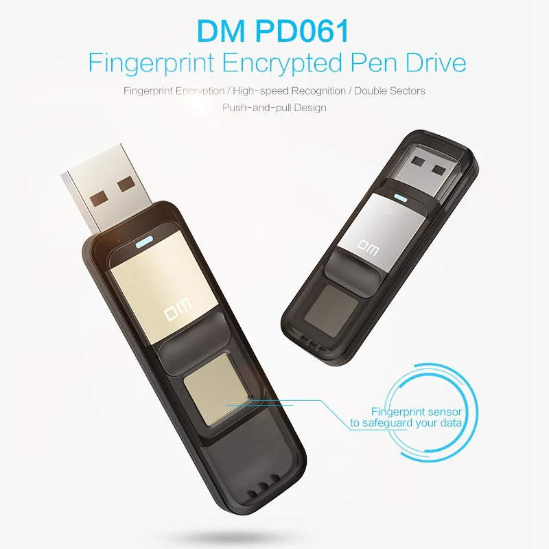 DM PD061 USB флеш-накопитель с зашифрованным отпечатком пальца 128 ГБ флеш-накопитель 64 ГБ флеш-накопитель безопасная память usb 3,0 диск 32 Гб флешка