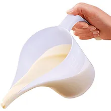 طرف الفم البلاستيك قياس إبريق كوب تخرج الطبخ المطبخ مخبز السائل قياس JugCup الحاويات الخبز الطبخ أداة