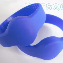 100 шт/лот Низкочастотный 125 кГц RFID Силиконовый аквапарк браслет/браслет с биркой