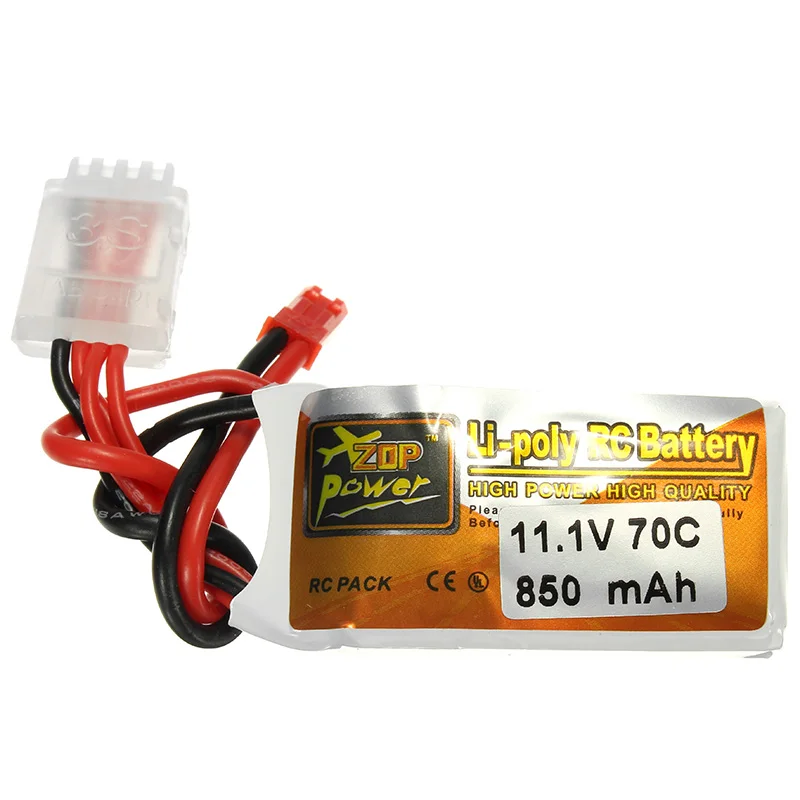Высокое качество ZOP power 11 1 V 850 mah 70C 3 S Lipo батарея с JST Plug перезаряжаемые Li po батареи