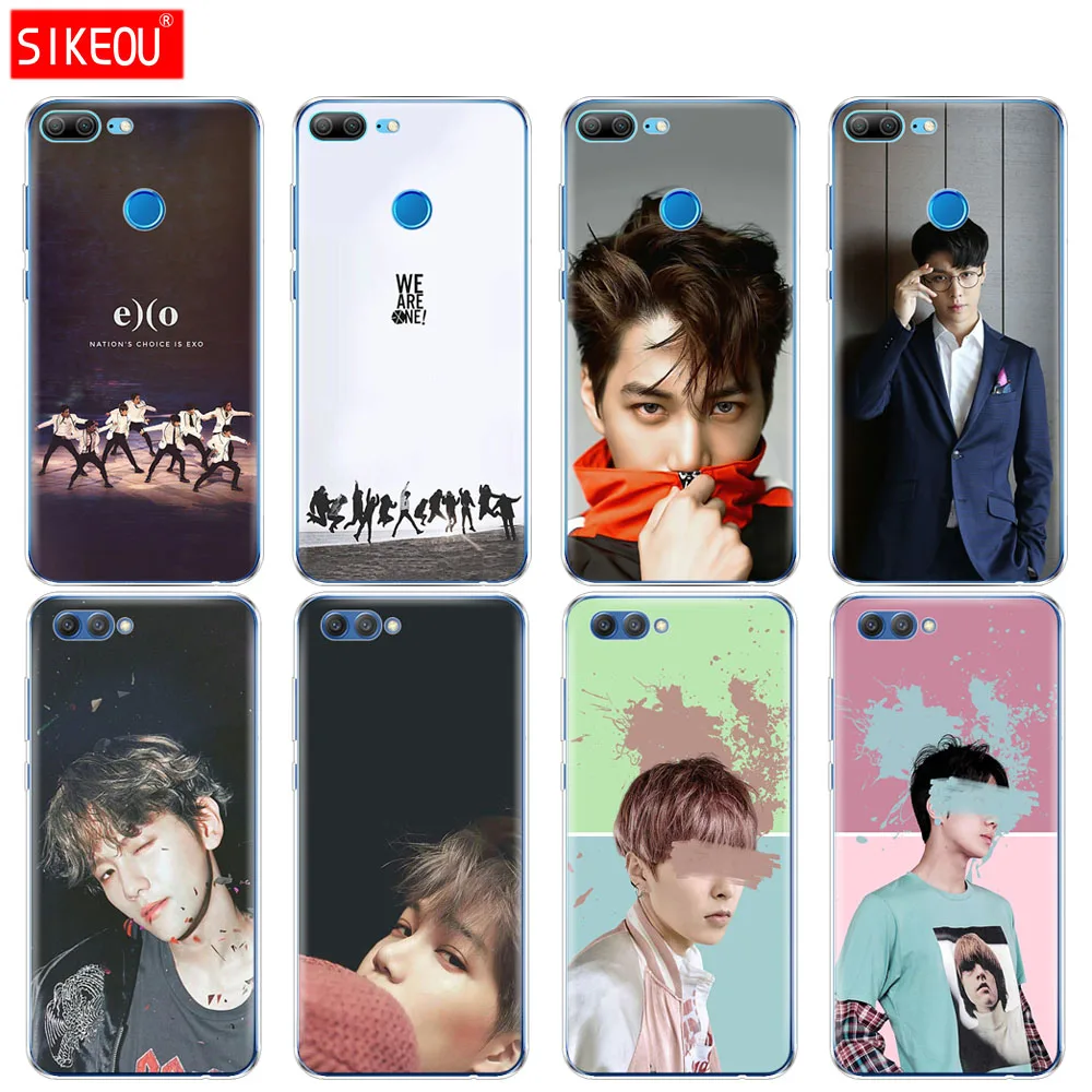 

Silicone Cover phone Case for Huawei Honor 10 V10 3c 4C 5c 5x 4A 6A 6C pro 6X 7X 6 7 8 9 LITE EXO BaekHyun XIUMIN LAY