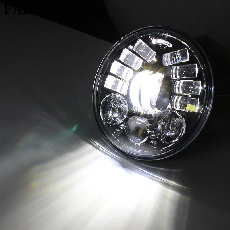 FADUIES 2018 New 5.75 inch Motorcycle Adaptive Cornering Led headlight For Harley 5-34 Motorcycle Black Projector Daymaker (10)