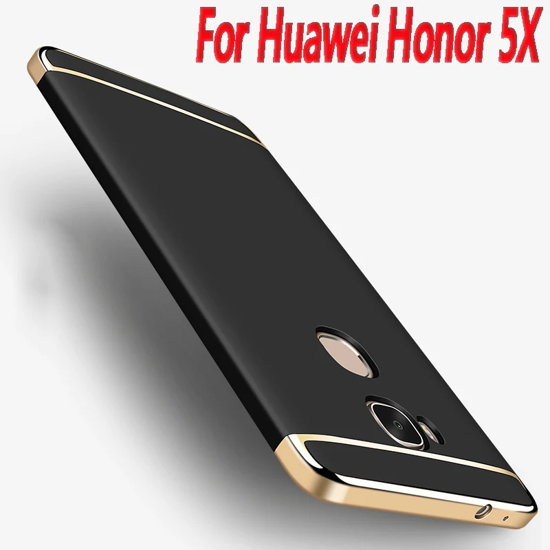 

Full Cover 3 in 1 Hard PC shell for for Huawei honor 5x Case All-inclusive for Huawei honor 5 X Cell Phone Cover Case Luxury New