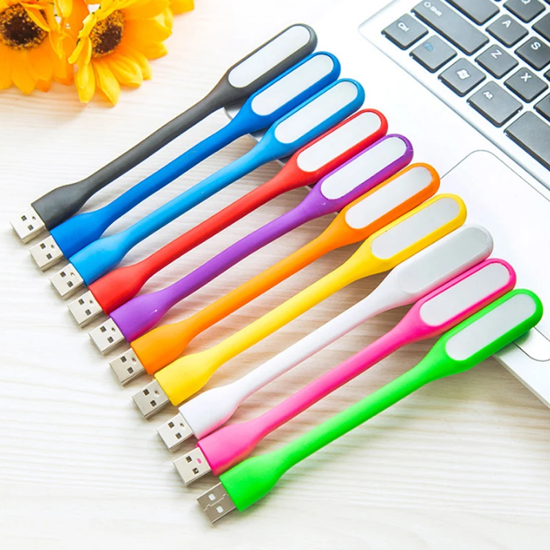 

Colrful Unique USB LED Light Portable Night Read Lamp with Flexible Metal Neck or Computer Keyboard Laptop PC Notebook