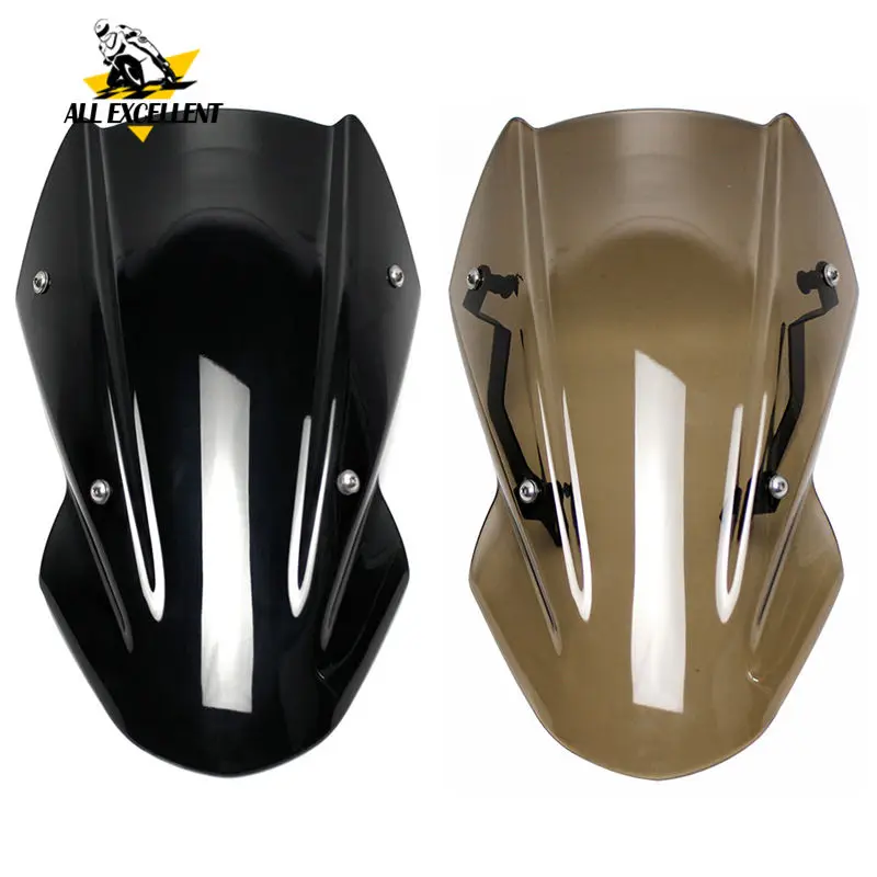 

Motocycle Windscreen Windshield Shield with Mount Holder For Kawasaki Z650 Z 650 2017-2019 Motorcycle Accessories Wind Deflector