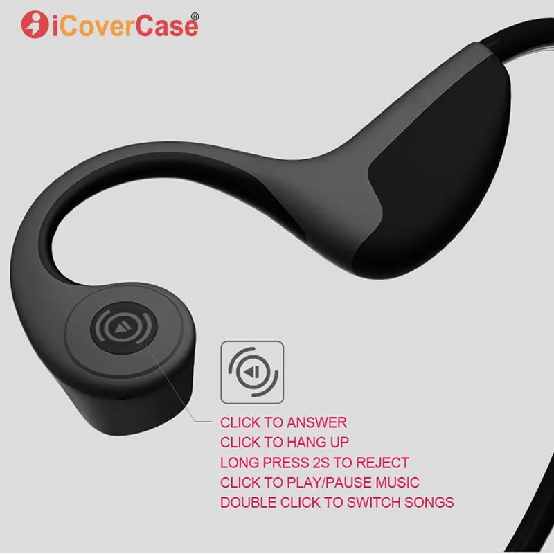 Wireless Bone Conduction Headphone for Huawei Honor Nova 4 3 3i 2 Play View 20 10 V20 V10 P Smart Plus 2019 Bluetooth Earphone