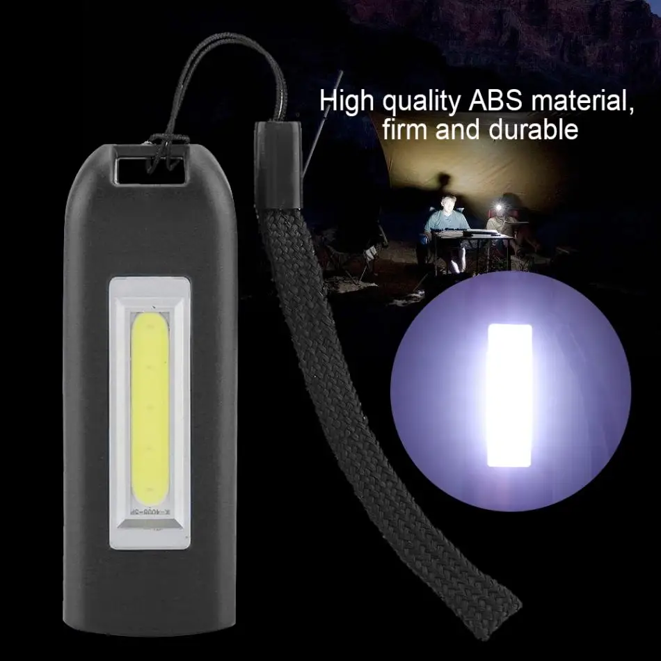 Мини USB Перезаряжаемый брелок фонарик linterna светильник для похода COB портативный карманная лампа