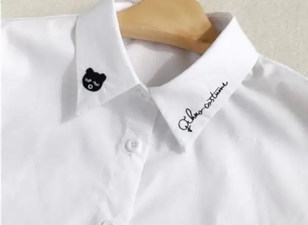 

False collar children's shirt wild fake collar winter cotton bear white doll collar