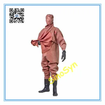 

FQ1720 Rubber Closed Coverall Underwater Working Mens Safty Protective Overall Suits with Black Boots