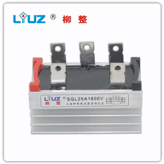 

[BELLA] Liu whole white SQL25A1600V three-phase bridge rectifier bridge rectifier (with high-power radiator) --20PCS/LOT