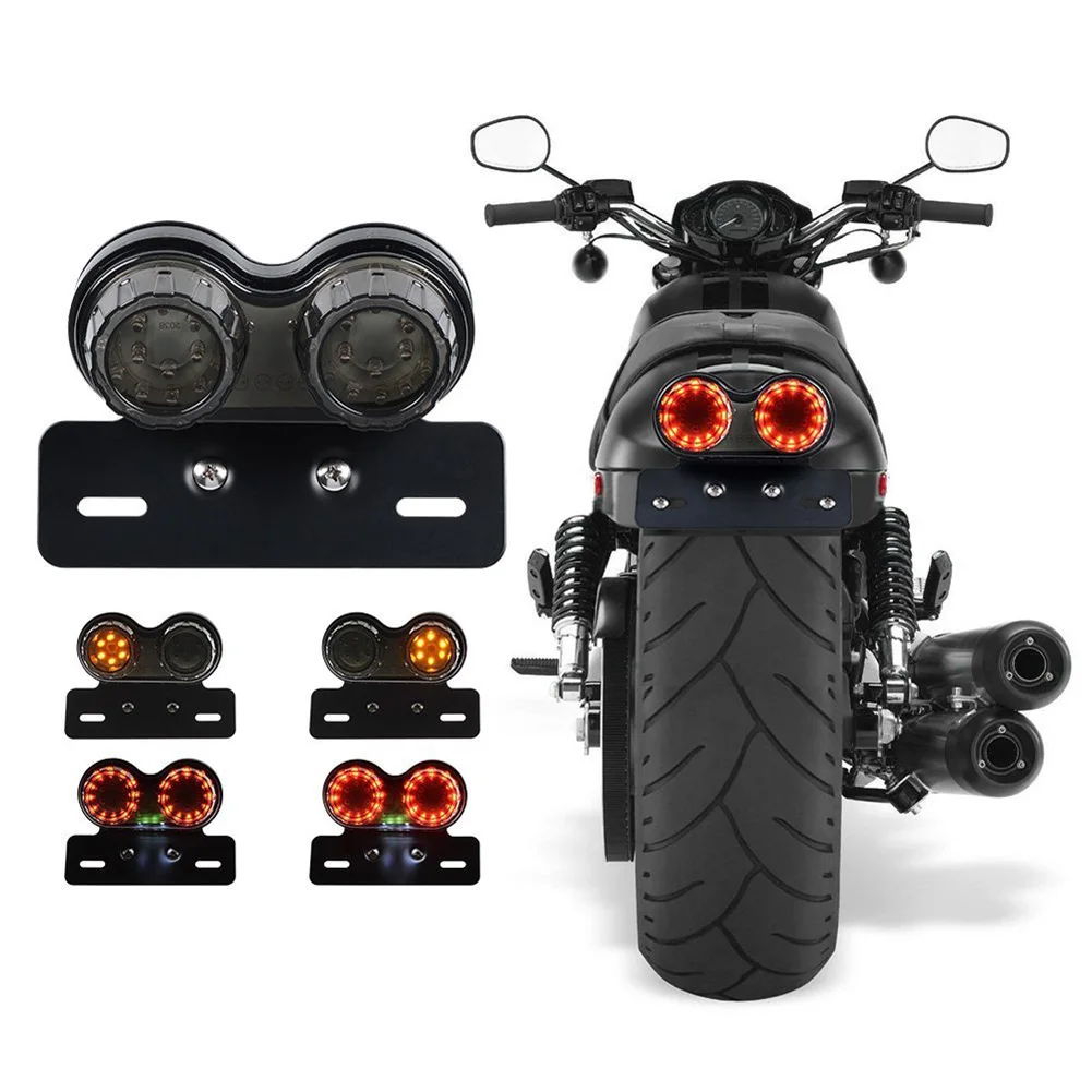 

New License Plate LED Brake Tail Turn Signal Light Multifunction Durable for Motorcycle