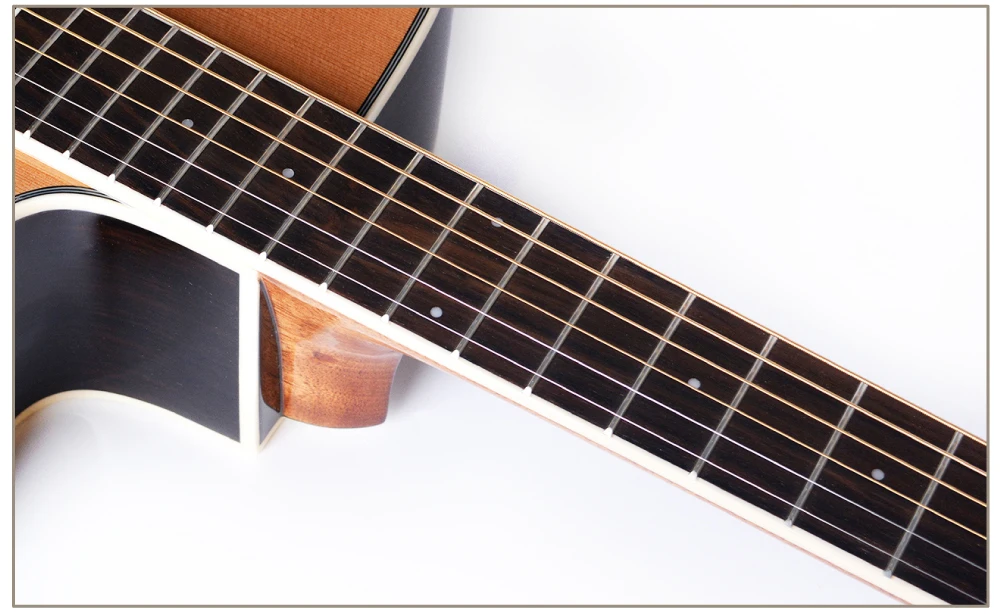 Guitarra cedro acústico elétrica de aço corda