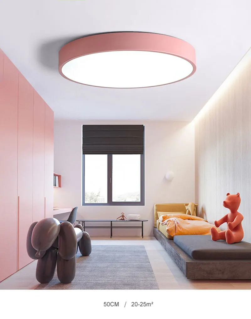 Modern Minimalist Ultra-thin 5CM LED Ceiling Lamp Multicolor Art LED Ceiling Light for Living Room Children's Room Coffee Shop (10)